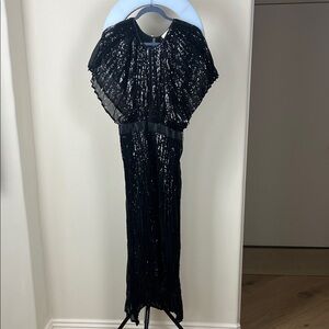 Elegant Black Sequin Dress